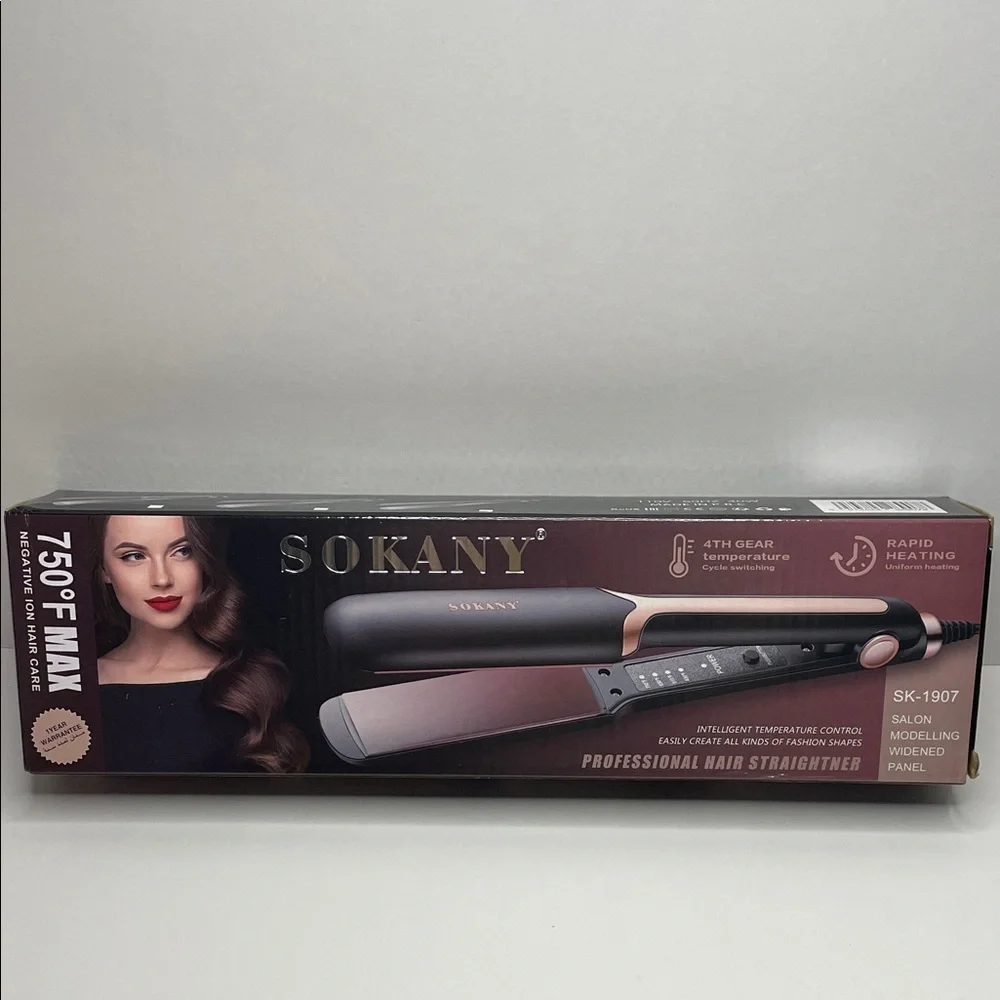NIB Rose Gold & Black Professional Hair Straightener